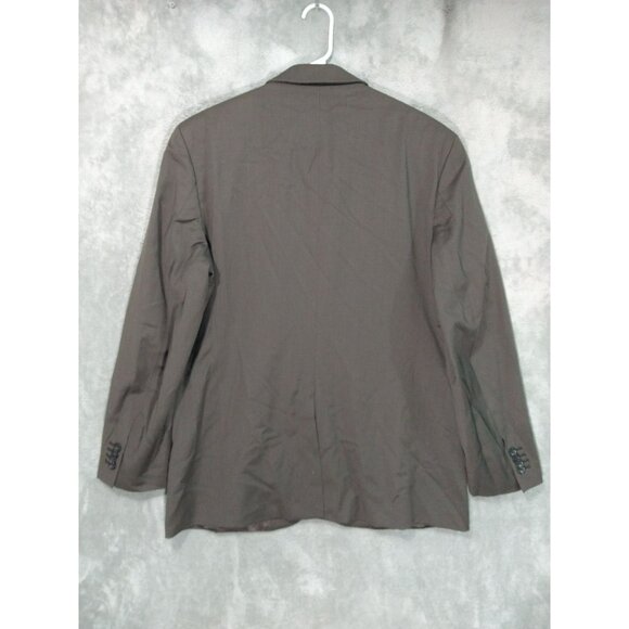 Banana Republic Blazer Mens 44R Brown Wool Sport Coat Suit Jacket 3 Button - Picture 2 of 11